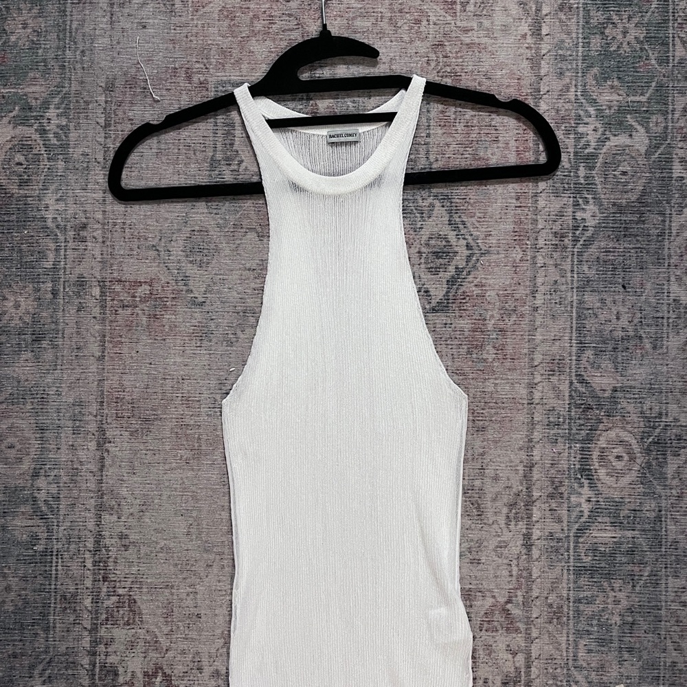 Rachel Comey sheer white maybury tank